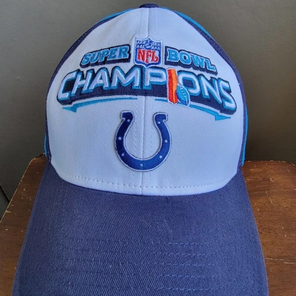 Indianapolis Colts NFL Super‎ Bowl Champion Reebok Adjustable Cap Hat White